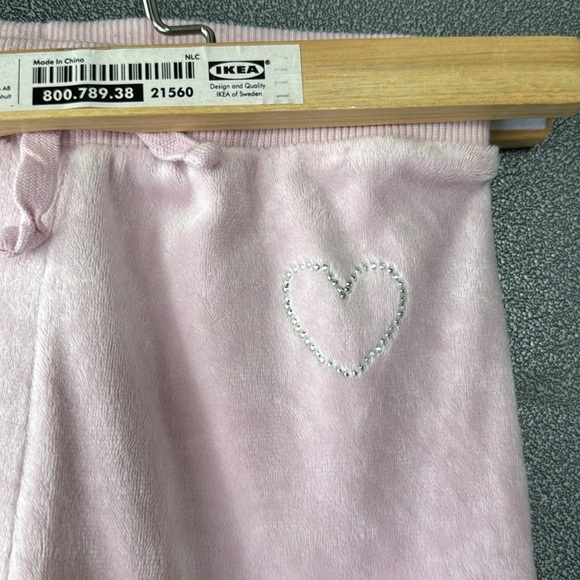 Girls H&M velvet straight leg sweat pants Sz 10 - Picture 3 of 6